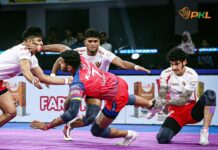 PKL: Gujarat Giants crush UP Yoddhas as Shadloui, Dahiya steal the show
