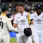 Ashes: Joe Root’s first hundred in Australia lifts England to a fighting total in Brisbane