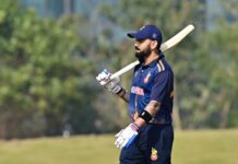 Virat Kohli falls for 77 against Gujarat, misses second straight Vijay Hazare hundred