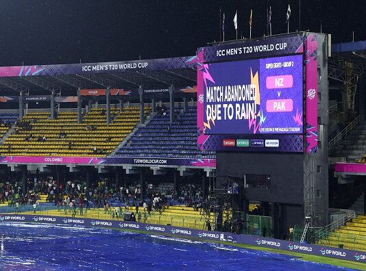 T20 World Cup: Rain plays spoilsport as Pakistan, New Zealand share points