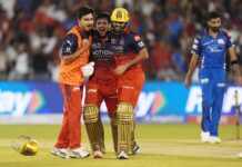 IPL 2026: Royal Challengers Bengaluru eliminate Mumbai Indians with thrilling win in Raipur.