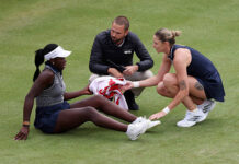 Serena Williams’ Queen’s Club return hit by doubt after doubles partner Mboko suffers injury