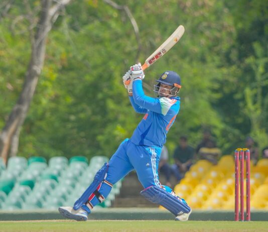 Vaibhav Sooryavanshi blazes fastest List A fifty, misses century record by one shot