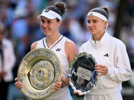 Tears of joy for Linda Noskova after emotional Wimbledon triumph over close friend Karolina Muchova