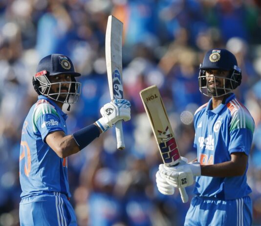 1st ODI: India hold nerve after mid-innings wobble to defeat England